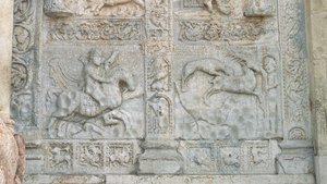 来自创世记，罗马式，c.1120-38的主题的救济小组详细信息102490 作者 尼古拉斯